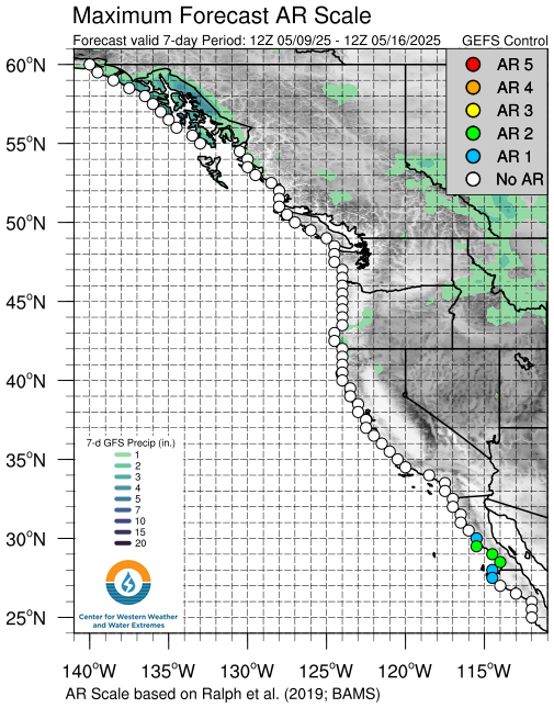 Next 7 Days Atmospheric River Scale Forecast