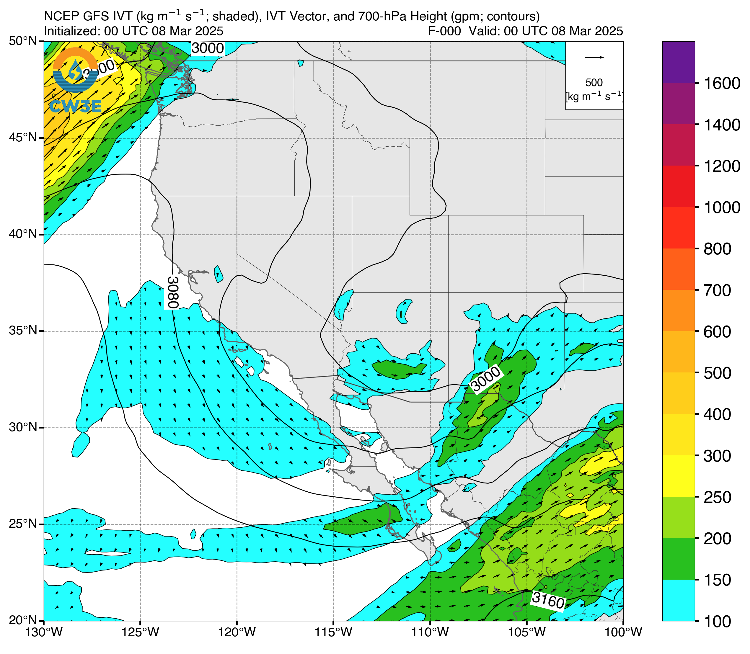 Interior West GFS IVT