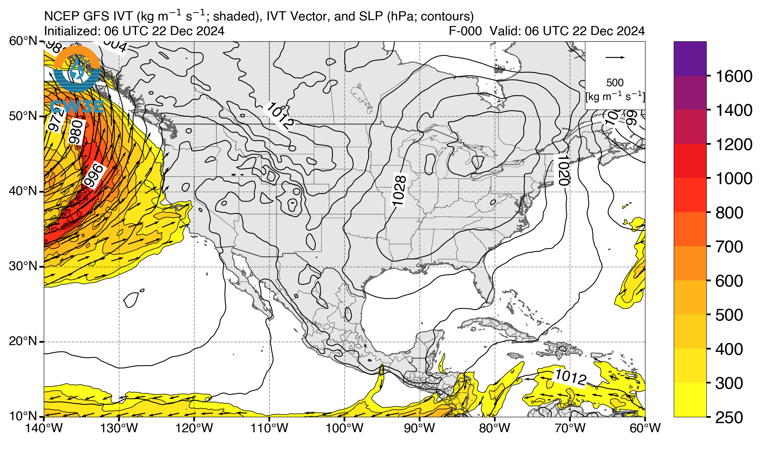 North America GFS IVT