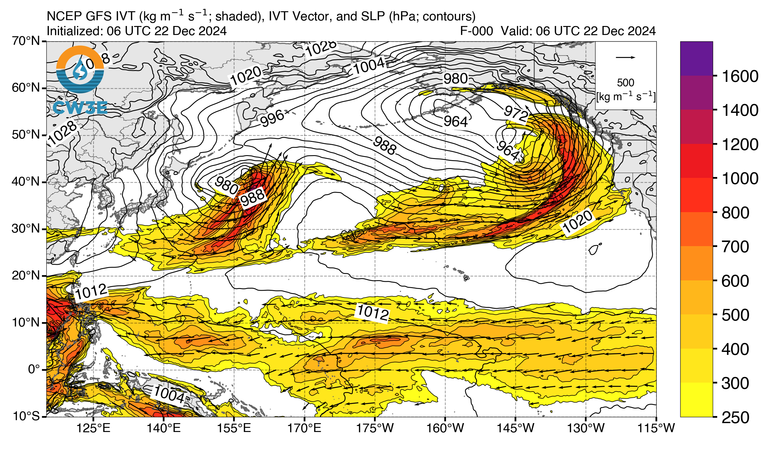 North Pacific GFS IVT