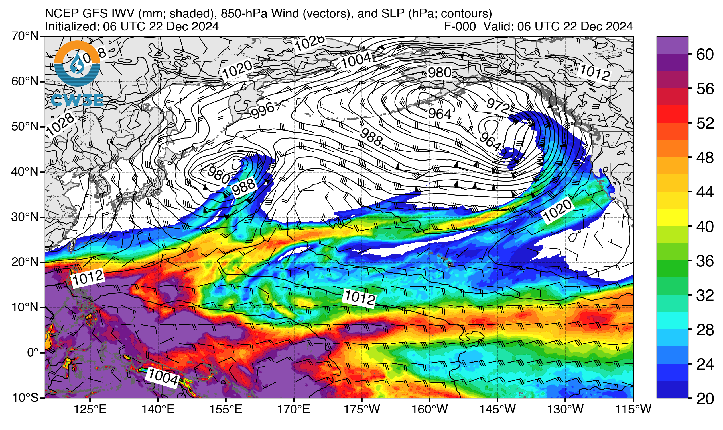 North Pacific GFS IWV