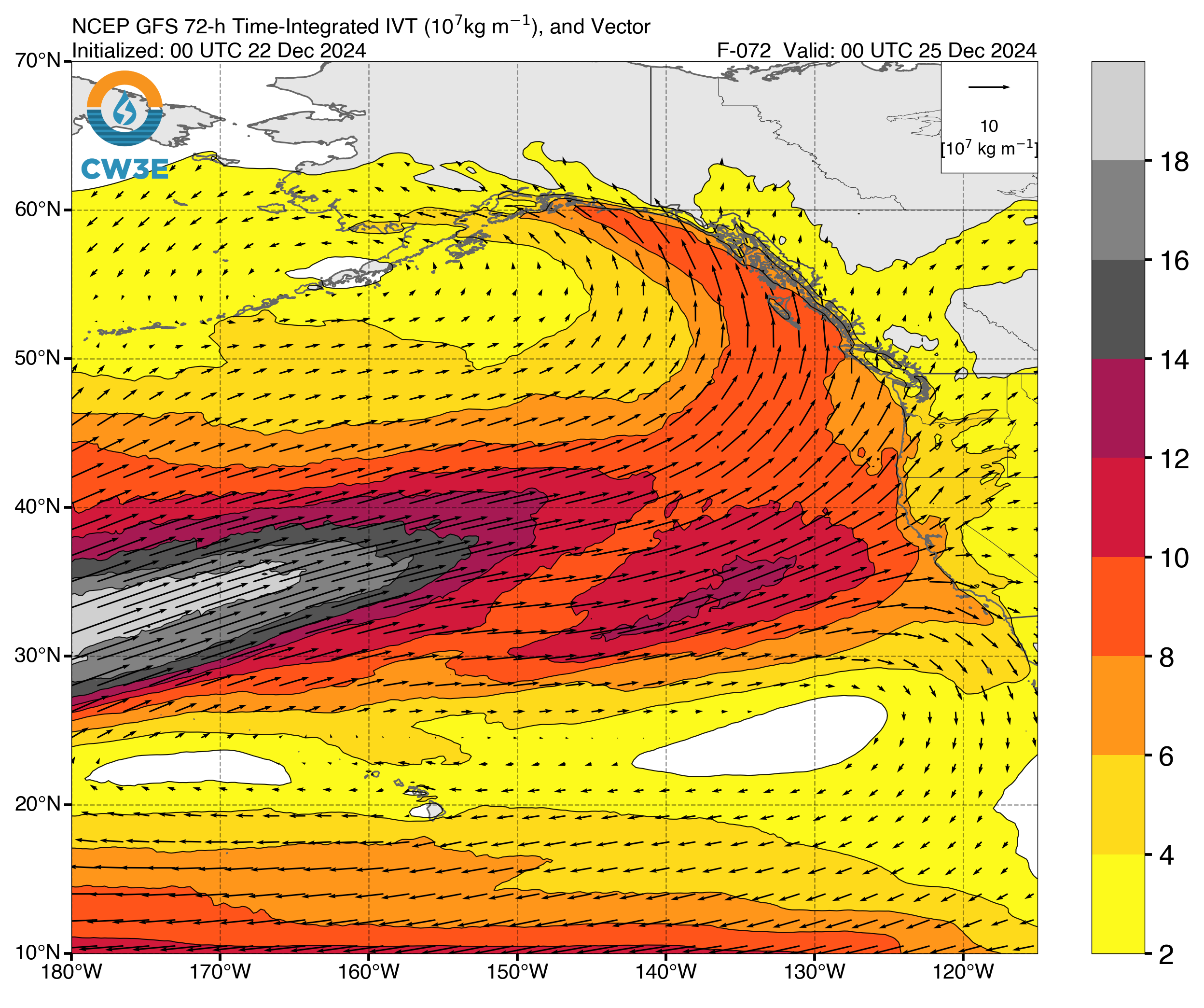 Northeast Pacific GFS TIVT